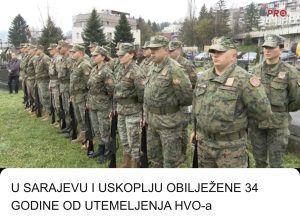 U SARAJEVU I USKOPLJU OBILJEŽENE 34 GODINE OD UTEMELJENJA HVO-a