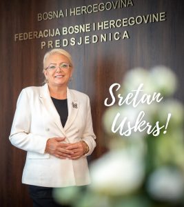 Uskrsna čestitka predsjednice FBiH Lidije Bradara