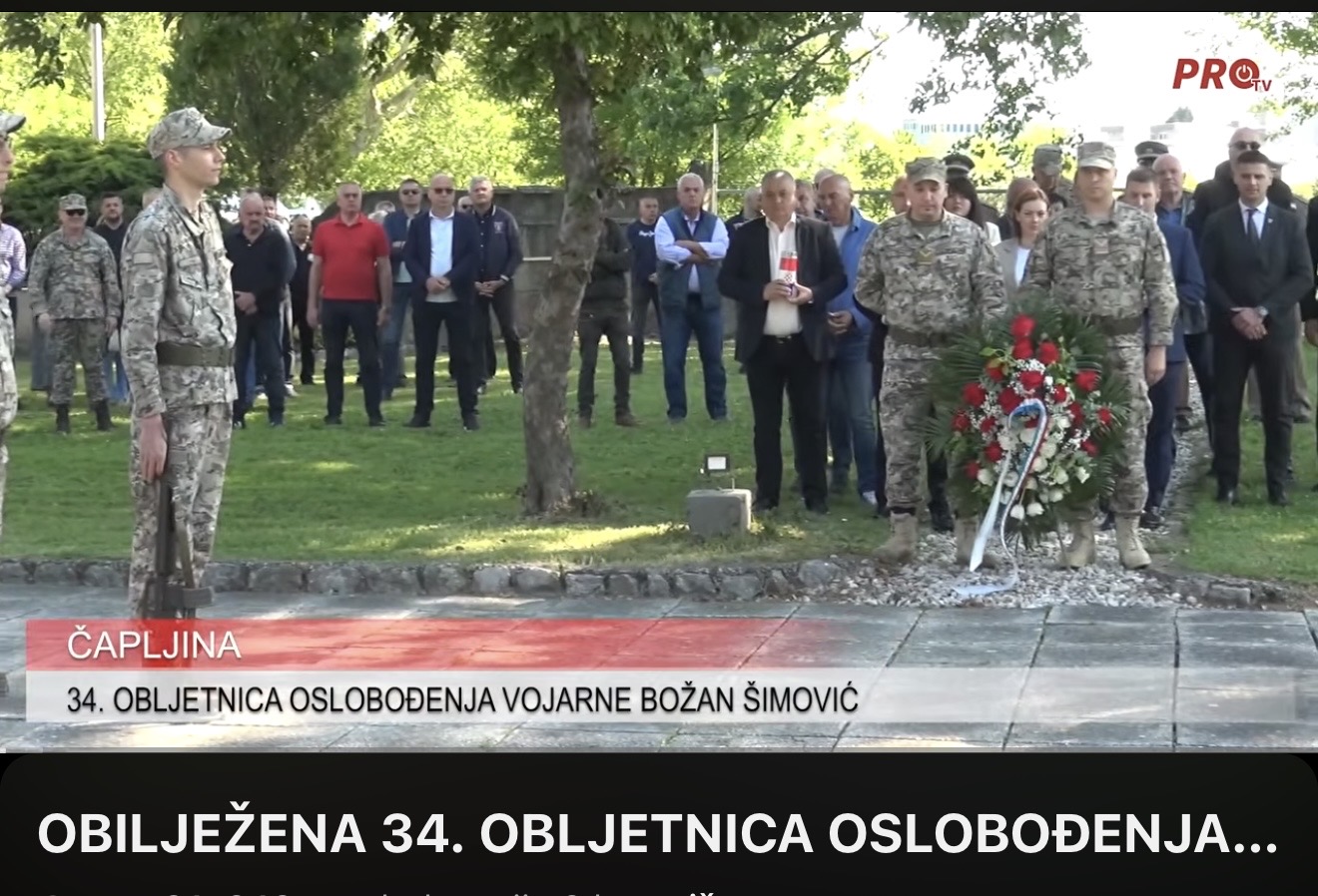 OBILJEŽENA 34. OBLJETNICA OSLOBOĐENJA VOJARNE BOŽAN ŠIMOVIĆ