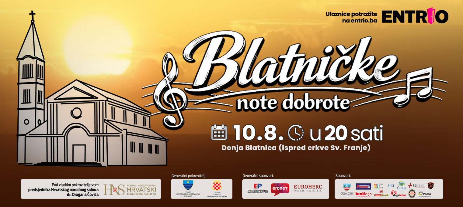 Donja Blatnica ponovno postaje srce dobrote: Mate Bulić i glazbene zvijezde najavljuju još jedne „Blatničke note dobrote“!