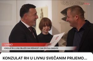KONZULAT RH U LIVNU SVEČANIM PRIJEMOM OBILJEŽIO DAN DRŽAVNOSTI I DAN ORUŽANIH SNAGA RH