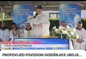 PROPOVIJED POVODOM GODIŠNJICE UBOJSTVA 8 VITEŠKIH ANĐELA – dr. mons. SLAĐAN ĆOSIĆ