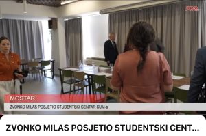 ZVONKO MILAS POSJETIO STUDENTSKI CENTAR SUM-a