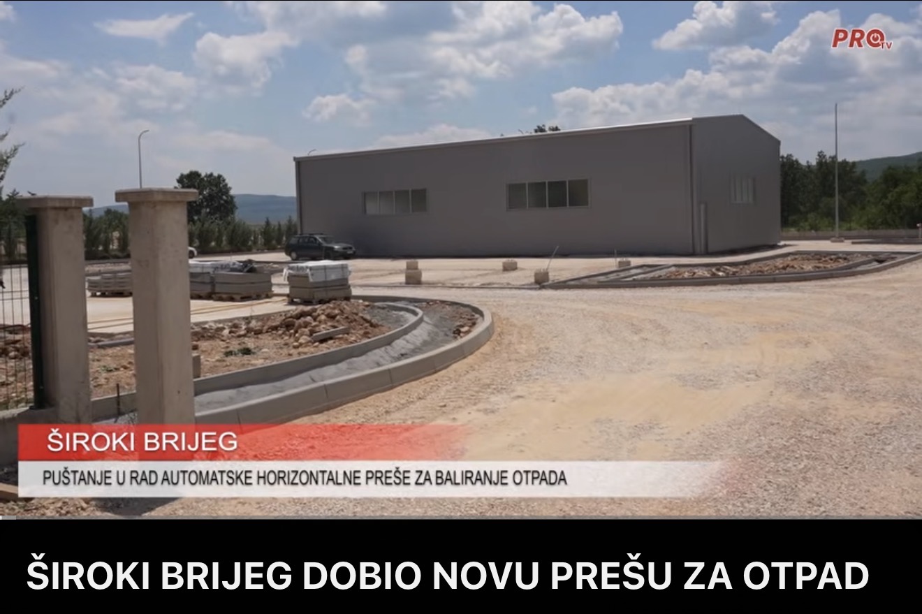 ŠIROKI BRIJEG DOBIO NOVU PREŠU ZA OTPAD