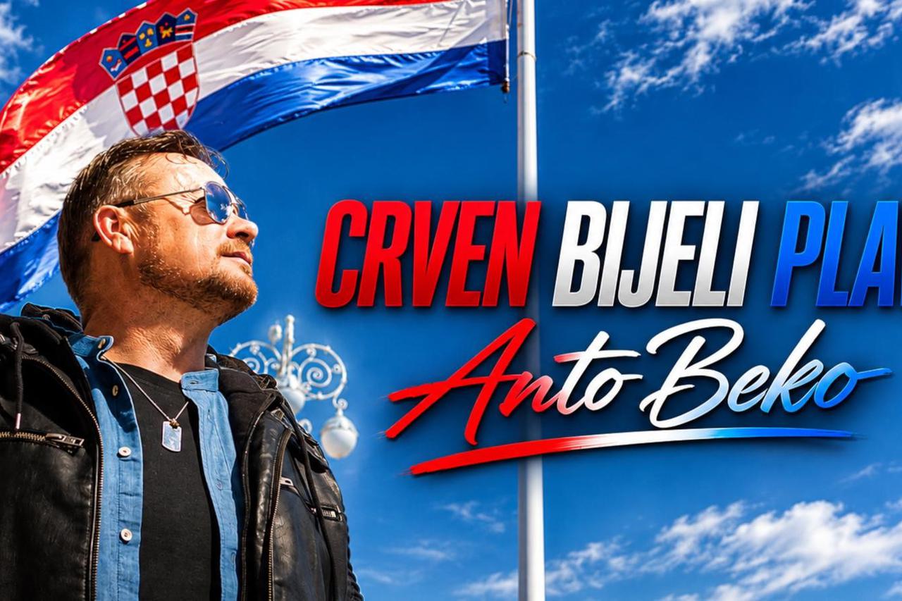 Preko milijun klikova u samo dva tjedna za Bekov novi hit “Crven, bijeli, plavi”. Poziv Hrvatima da izvjese hrvatski barjak