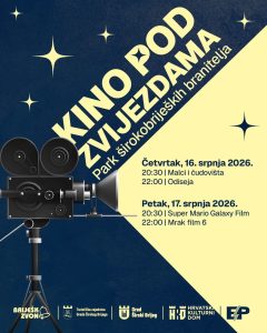 Dva dana filmskog programa pod zvijezdama u Parku širokobrijeških branitelja