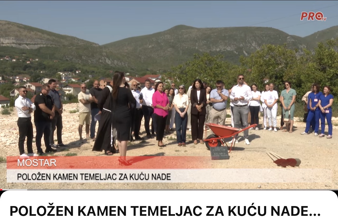 POLOŽEN KAMEN TEMELJAC ZA KUĆU NADE U MOSTARU